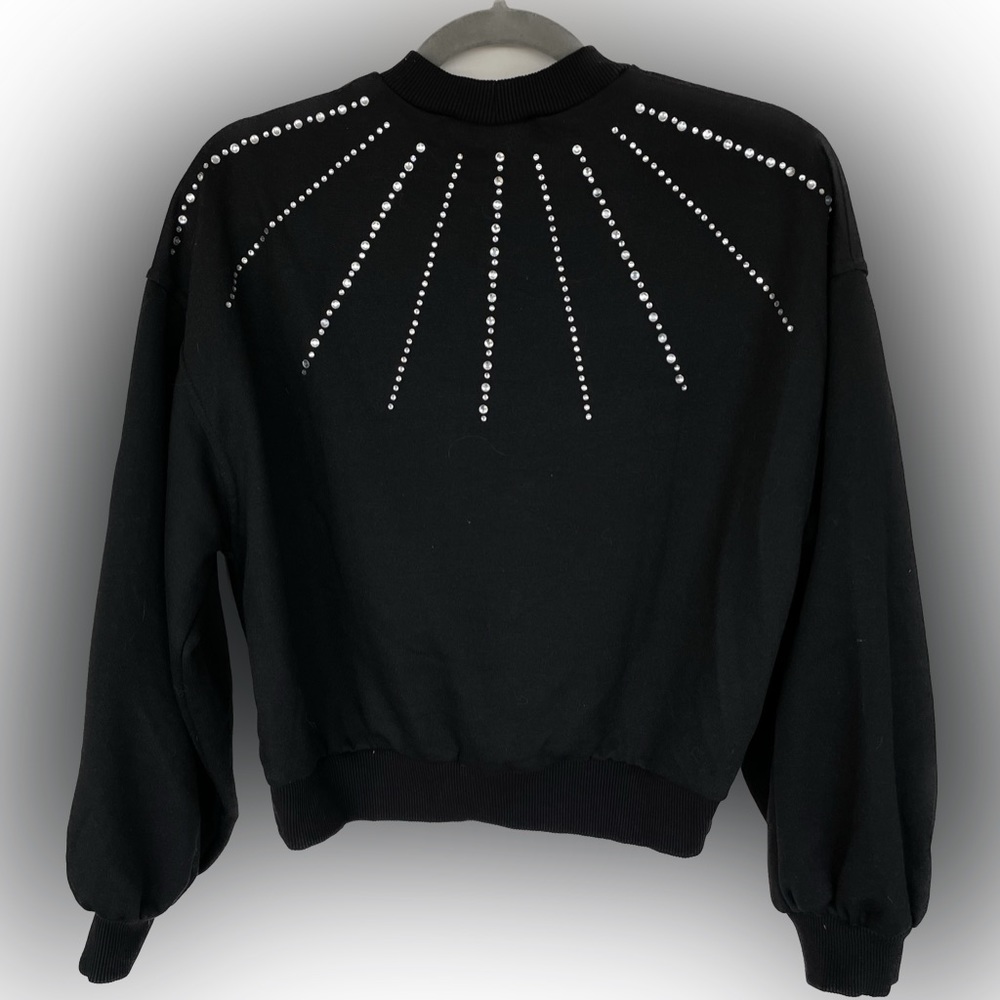 Topshop Rhinestone Sweatshirt